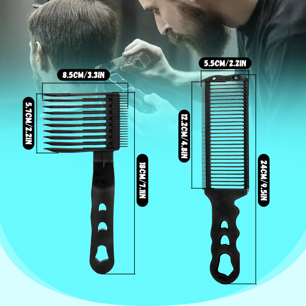 MAYCREATE® Fade Comb for Men, Barber Comb Set, Professional Curved Positioning Taper Comb & Styling Combs, Flat Top Hair Cutting Comb Clipper Combs for Cutting and Blending MAYCREATE® Fade Comb for Men, Barber Comb Set, Professional Curved Positioning Taper Comb & Styling Combs, Flat Top Hair Cutting Comb Clipper Combs for Cutting and Blending